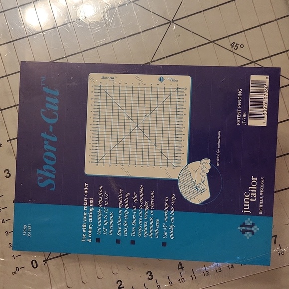 NWT June Tailor shrt cut cutting guide for crafts, quilting, squares, triangles - Picture 1 of 14